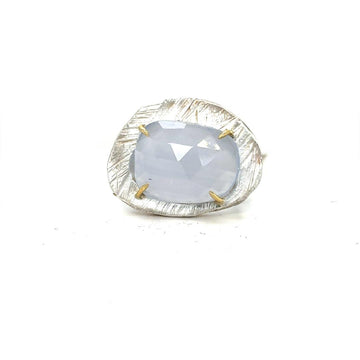 Lavender Quartz Mystic Medium Gemstone Ring