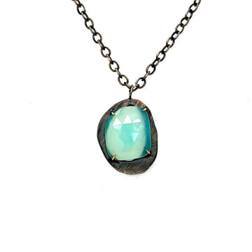 Chalcedony Mystic Large Gemstone Pendant