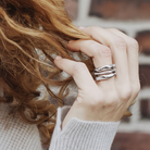 There's an ease you feel when you put on the Alchemist Ring Stack. It's like putting on the jeans you've had forever & will never part with. Each Ring is meticulously crafted with wabi-sabi intention, using only the finest precious metals. We use the ancient lost wax casting technique imbuing it with its own character and soulful imperfections that make it truly one of a kind. 