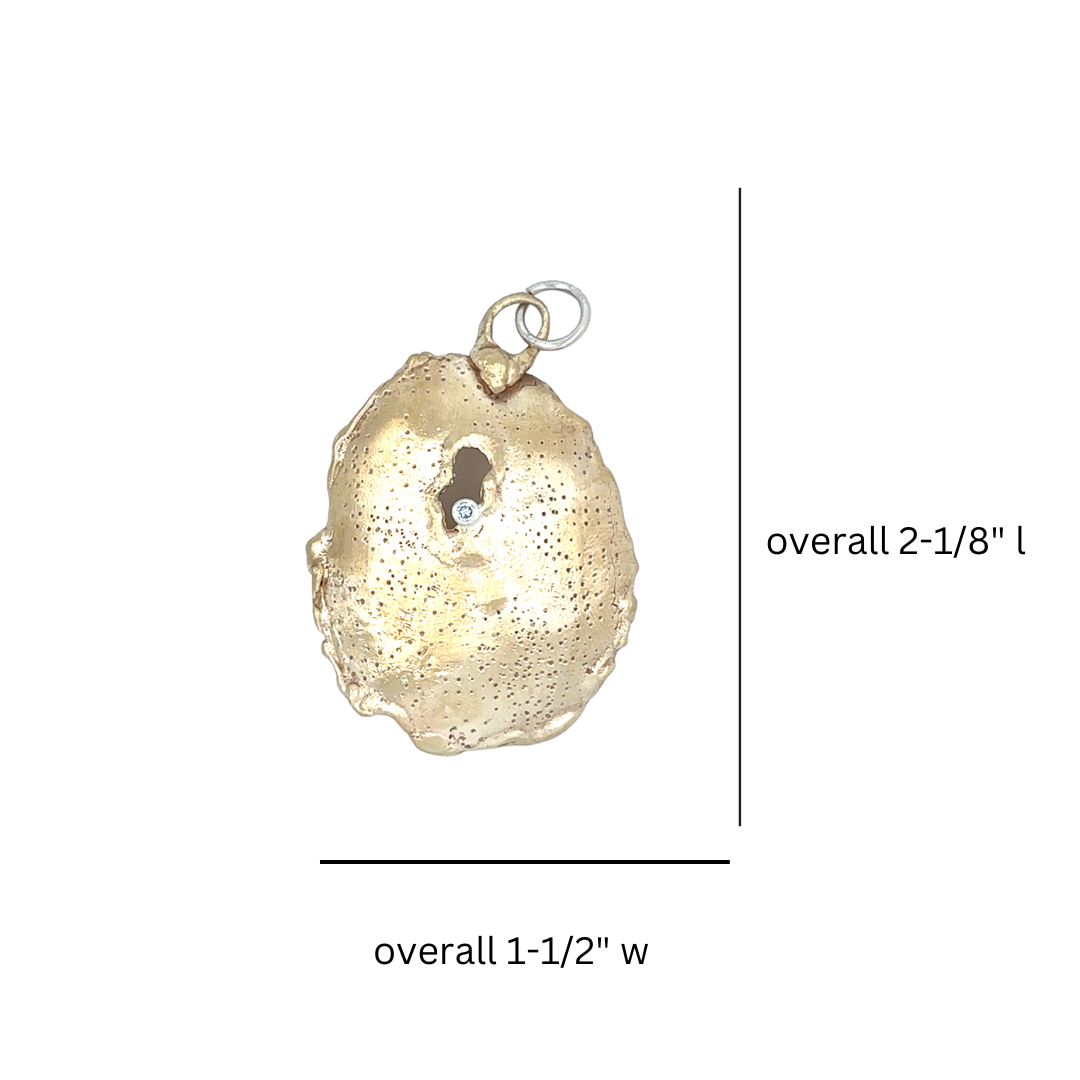 Awaken Talisman Pendant in Bronze measurements
