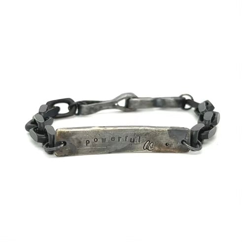 We all need to remind ourselves, we are powerful. It brings us strength and resilience. That's the inspiration behind the Powerful Bracelet from our Inspired Collection. Wear it as your daily affirmation and harness your inner strength.  Embrace the Powerful Bracelet as your personal talisman. Let it remind you that you are capable of achieving greatness and overcoming any obstacle.