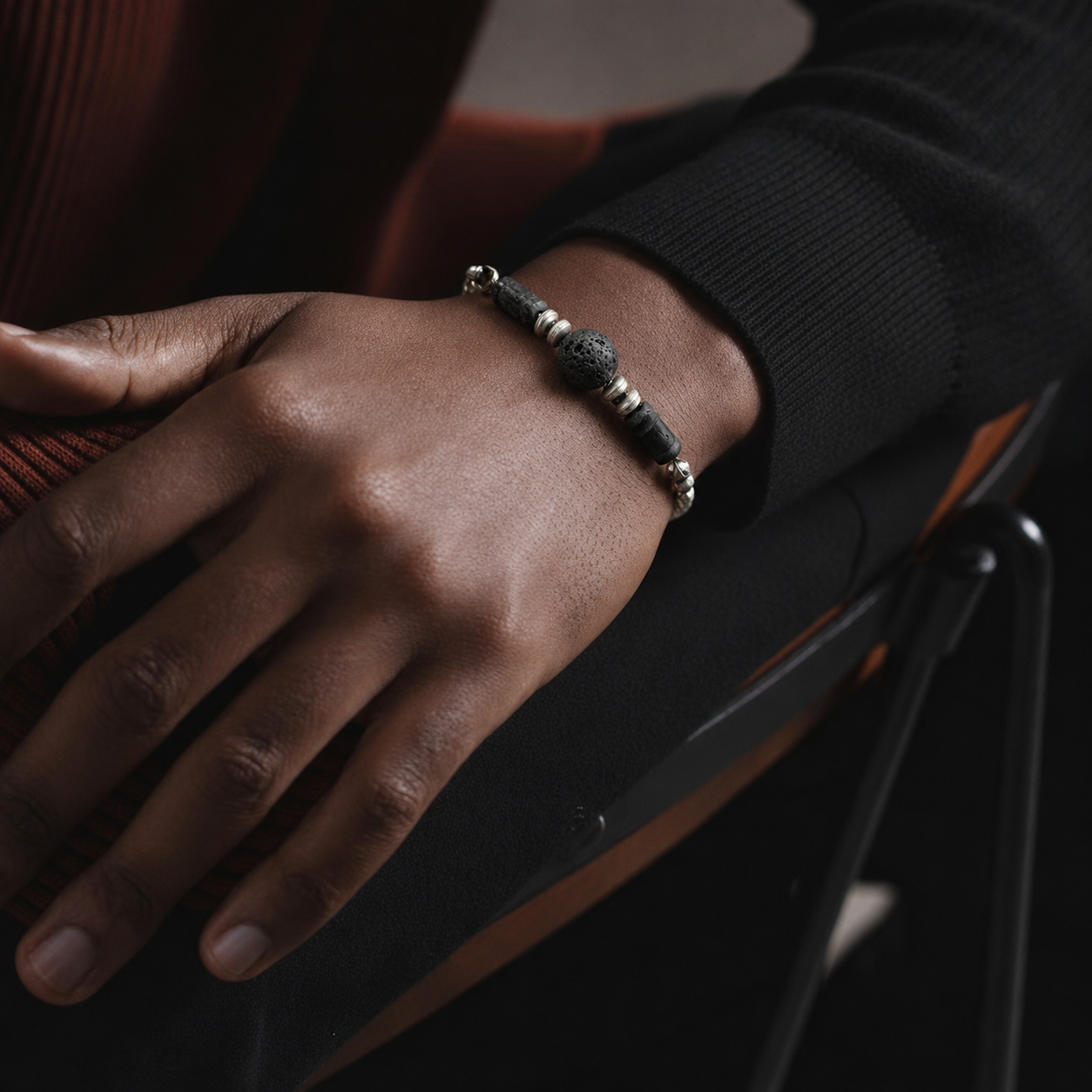 Ground Bracelet on male model