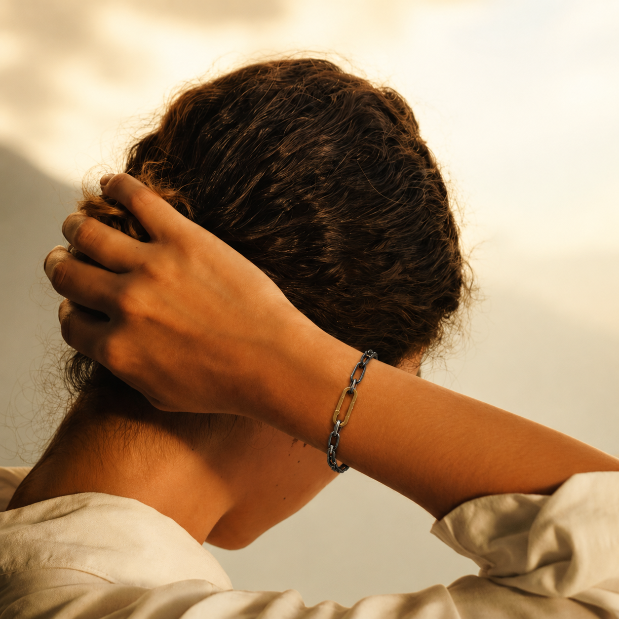 Link Bracelet on female model