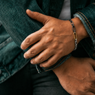 Link Bracelet on male model