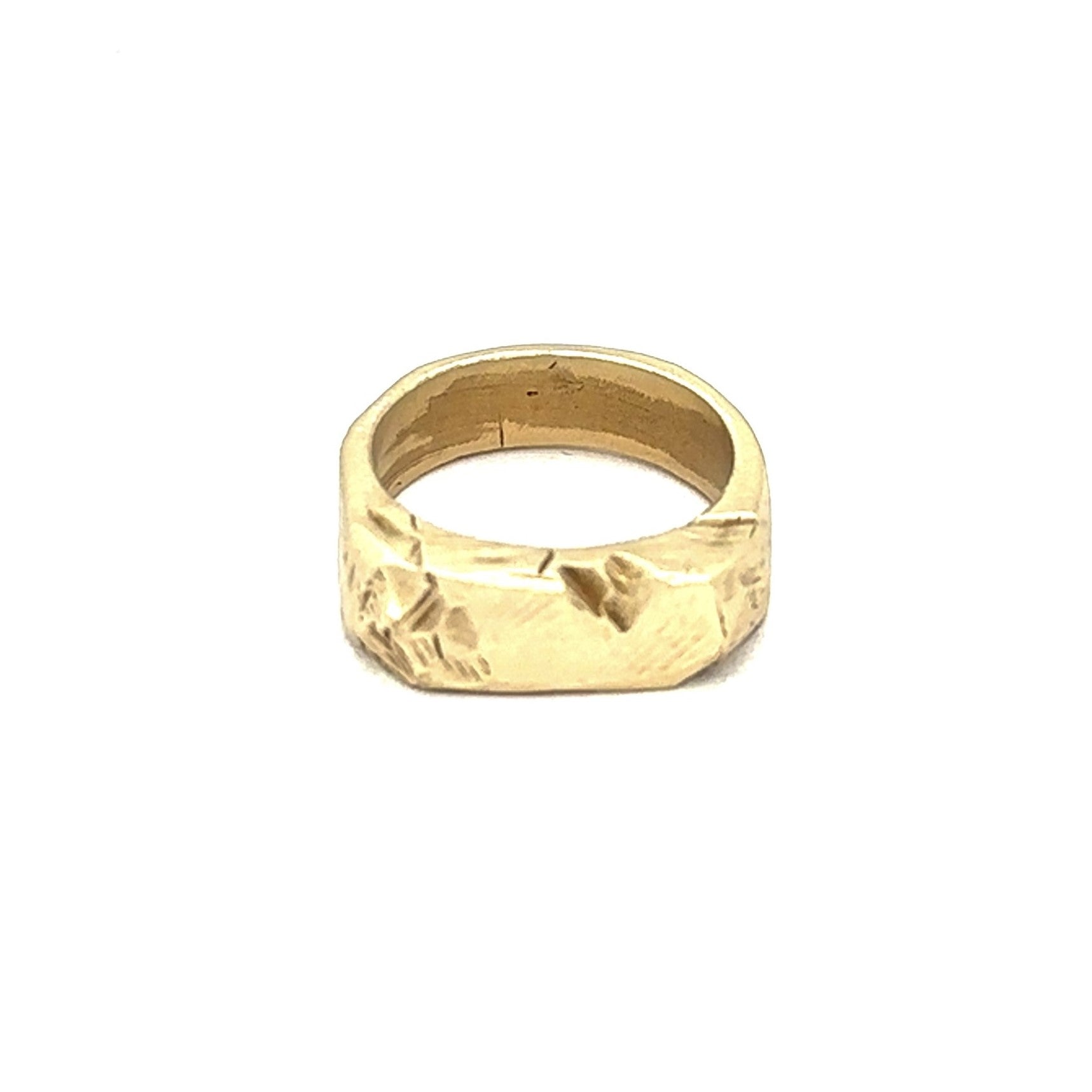 The surface of the sun isn't smooth - it's a landscape of constant activity, eruptions and transformation. Our Solar Terrain Ring captures that dynamic energy in miniature, with each handcrafted ridge and valley telling the story of celestial change.