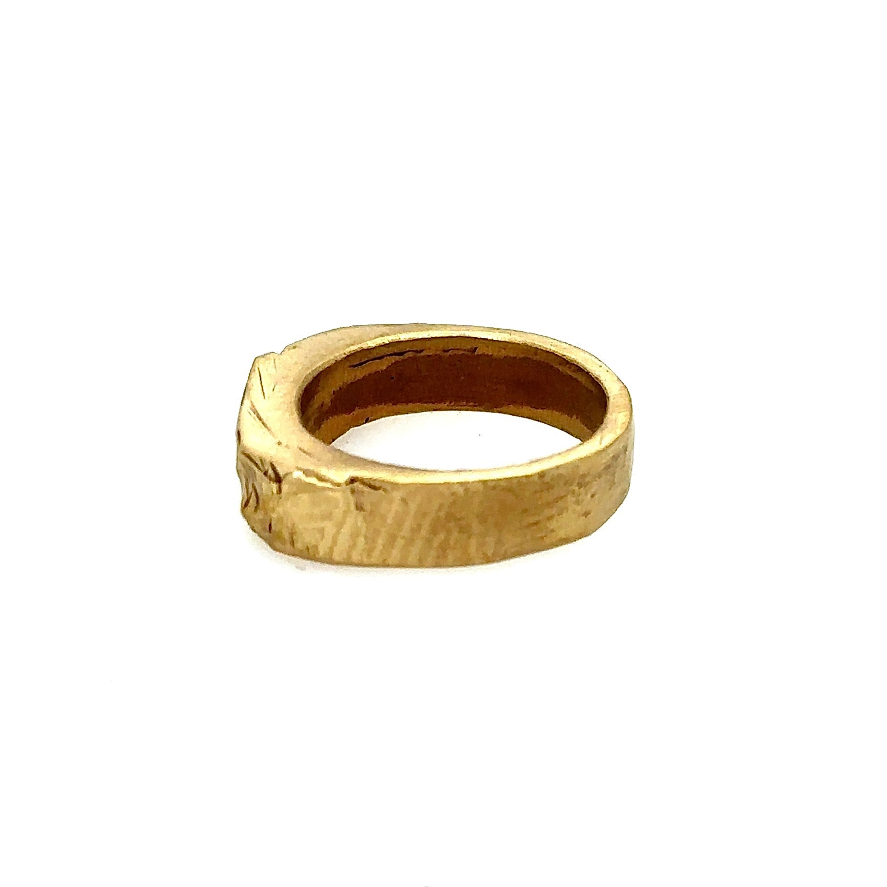 The surface of the sun isn't smooth - it's a landscape of constant activity, eruptions and transformation. This textured band captures that dynamic energy in miniature, with each handcrafted ridge and valley telling the story of celestial change.