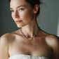 Oxidized Silver Chain with Gold Paper Clip Connector