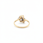 Back side of the diamond and ruby ring from the Chikahisa Ancestor Collection 