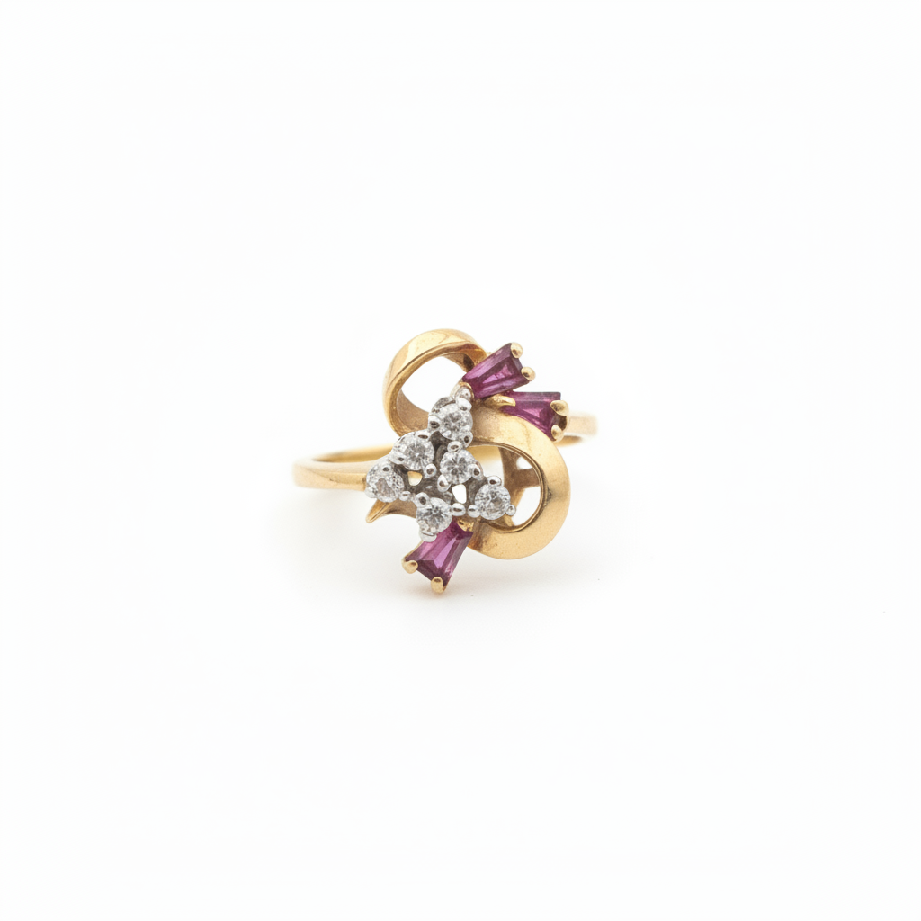 Diamond and ruby ring from the Chikahisa Ancestor Collection 