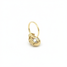Back side of the pearl and solo diamond ring from the Chikahisa Ancestor Collection 