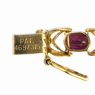 Pat. marking on Amethyst and Gold Bracelet from the Chikahisa Ancestor Collection