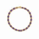 Amethyst and Gold Bracelet from the Chikahisa Ancestor Collection 