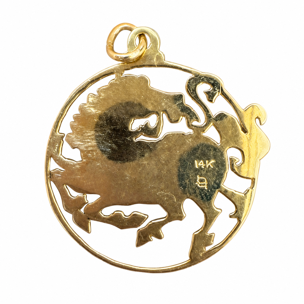 Markings on back side of the Year of the Horse Pendant from Chikahisa Ancestor Collection