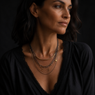 Suspended Harmony Necklace Set on Model