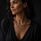 Suspended Harmony Necklace Set on Model