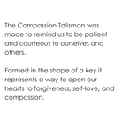 Compassion Talisman Pendant meaning