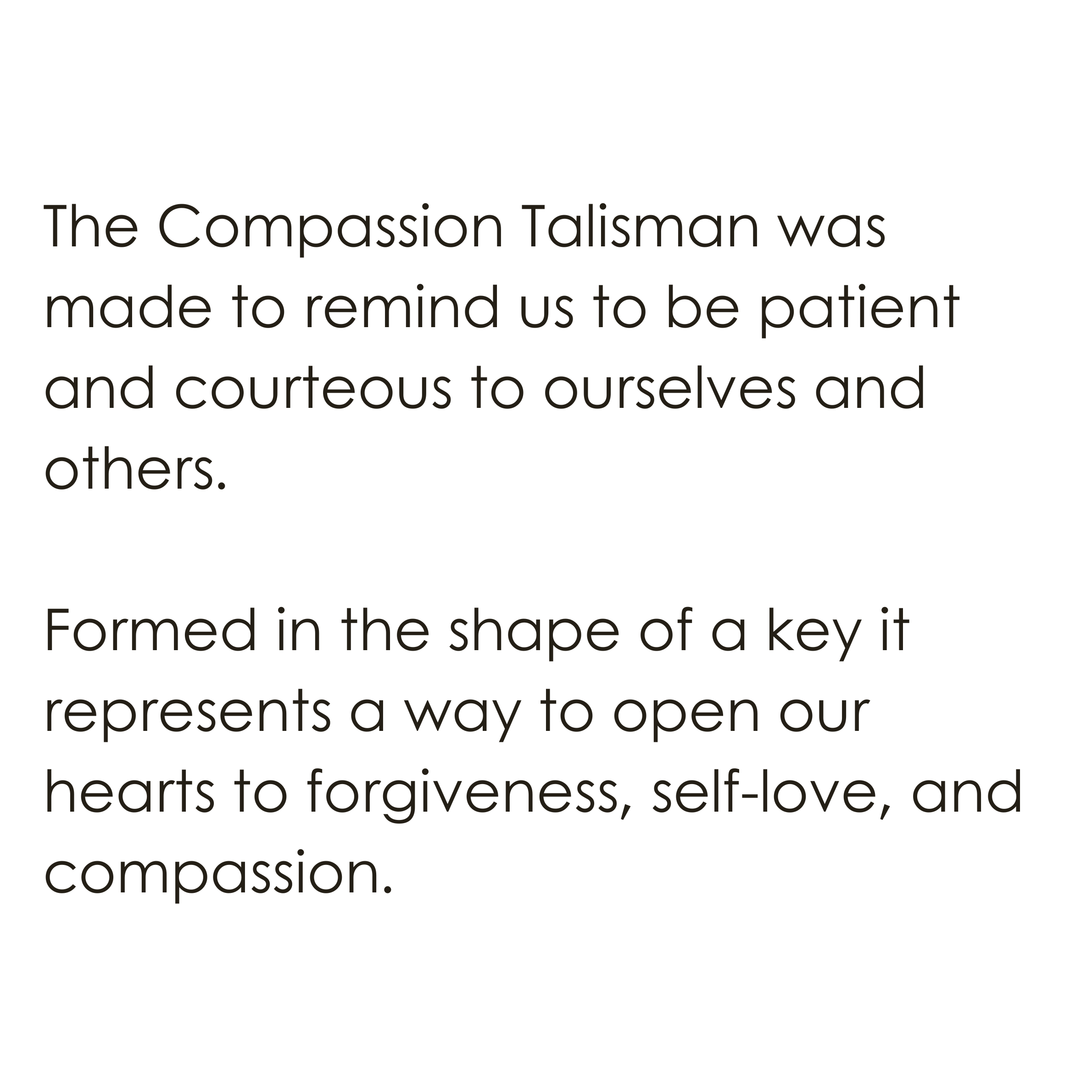 Compassion Talisman Pendant meaning