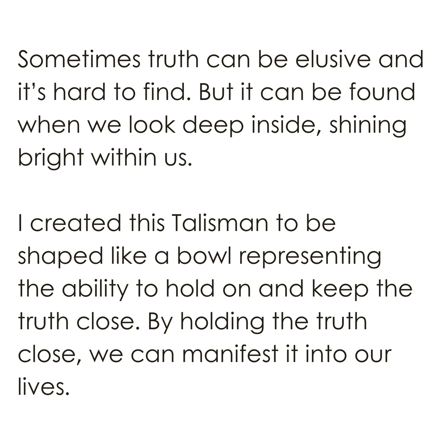 Truth Talisman Pendant