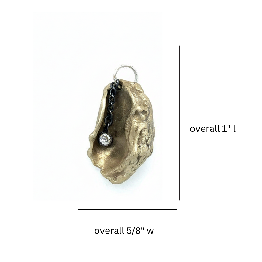 Measurements of Gratitude Talisman Pendant in Bronze 