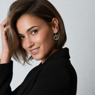 Diamond Orbit Earring on Model