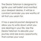 Desire Talisman Pendant meaning 