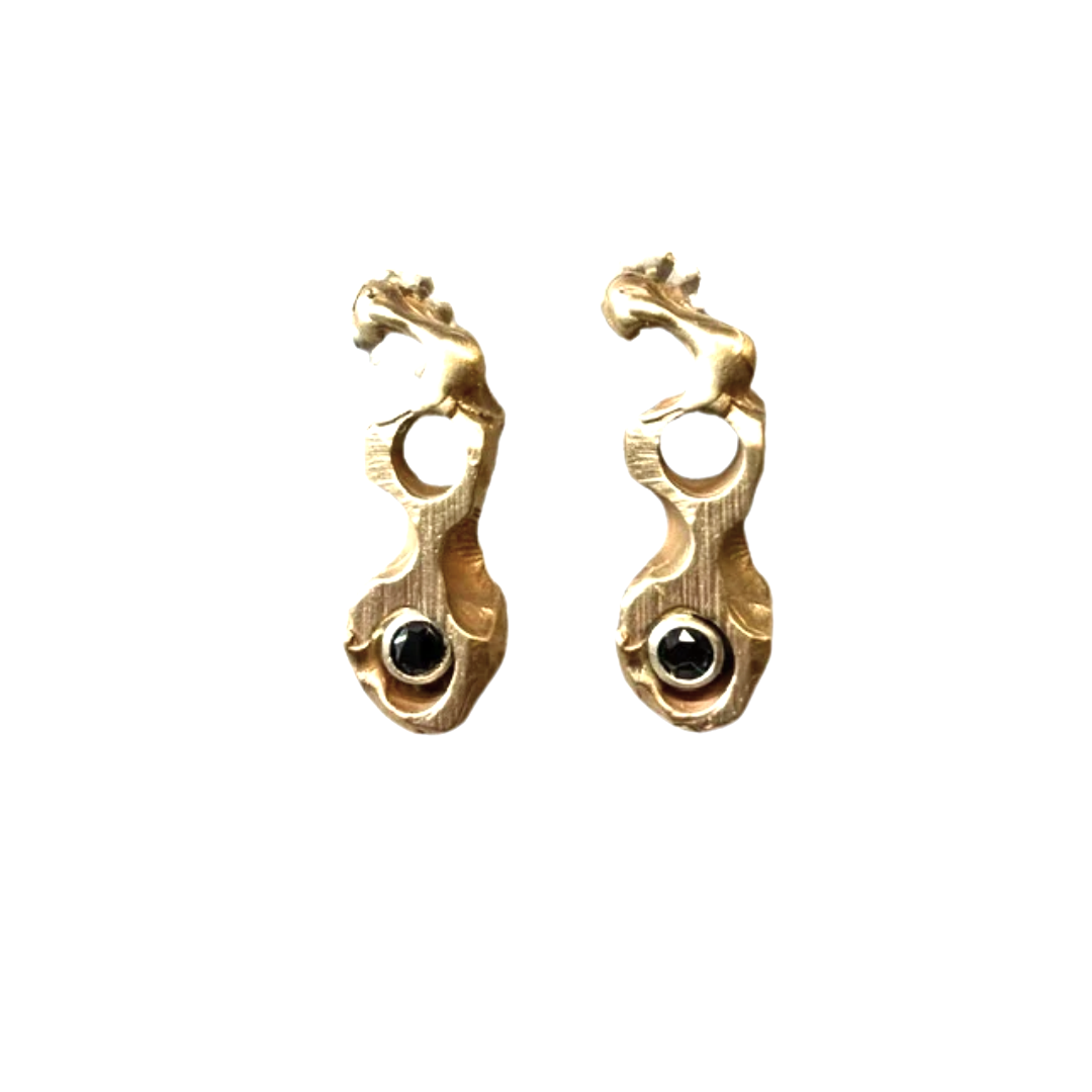 The Cell Stud Earrings from the Hive Collection 