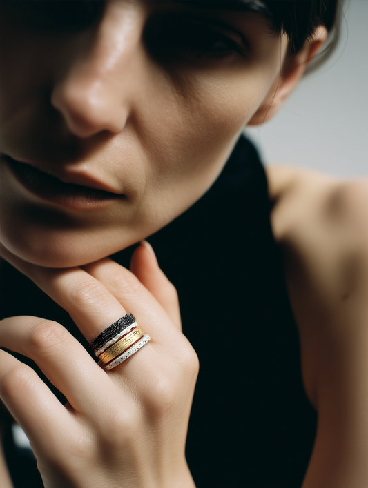 Elemental Harmony Ring Stack