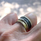 Elemental Harmony Ring Stack on persons hand