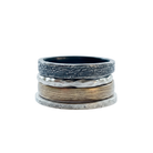 Close up of the Elemental Harmony Ring Stack 