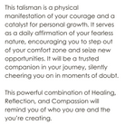 Fearless Talisman Necklace meaning