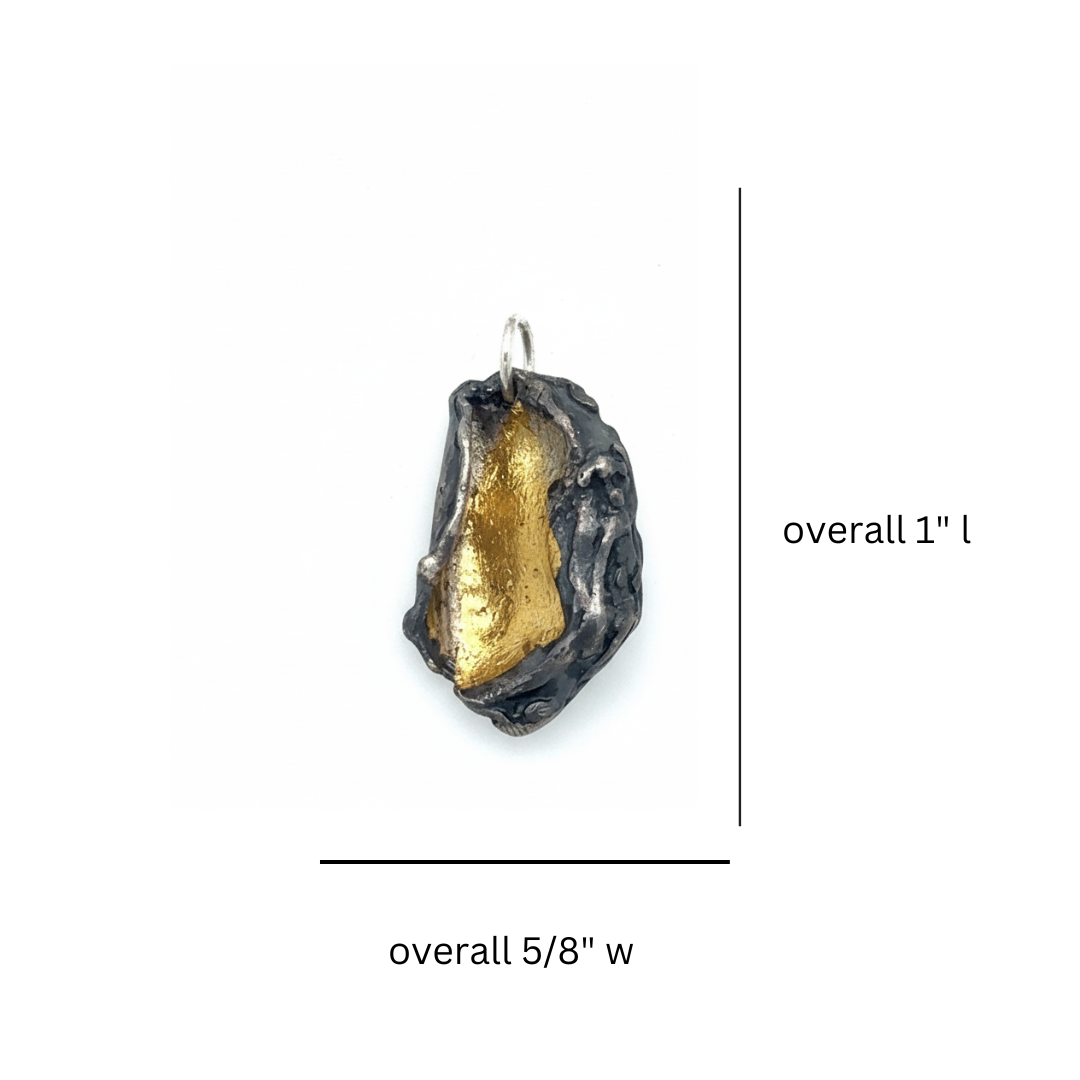 Measurements of Gratitude Talisman in Silver with Keum Boo