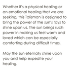description of the healing pendant