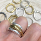 There's an ease you feel when you put on the Alchemist Ring Stack. It's like putting on the jeans you've had forever & will never part with. Each Ring is meticulously crafted with wabi-sabi intention, using only the finest precious metals. We use the ancient lost wax casting technique imbuing it with its own character and soulful imperfections that make it truly one of a kind. 