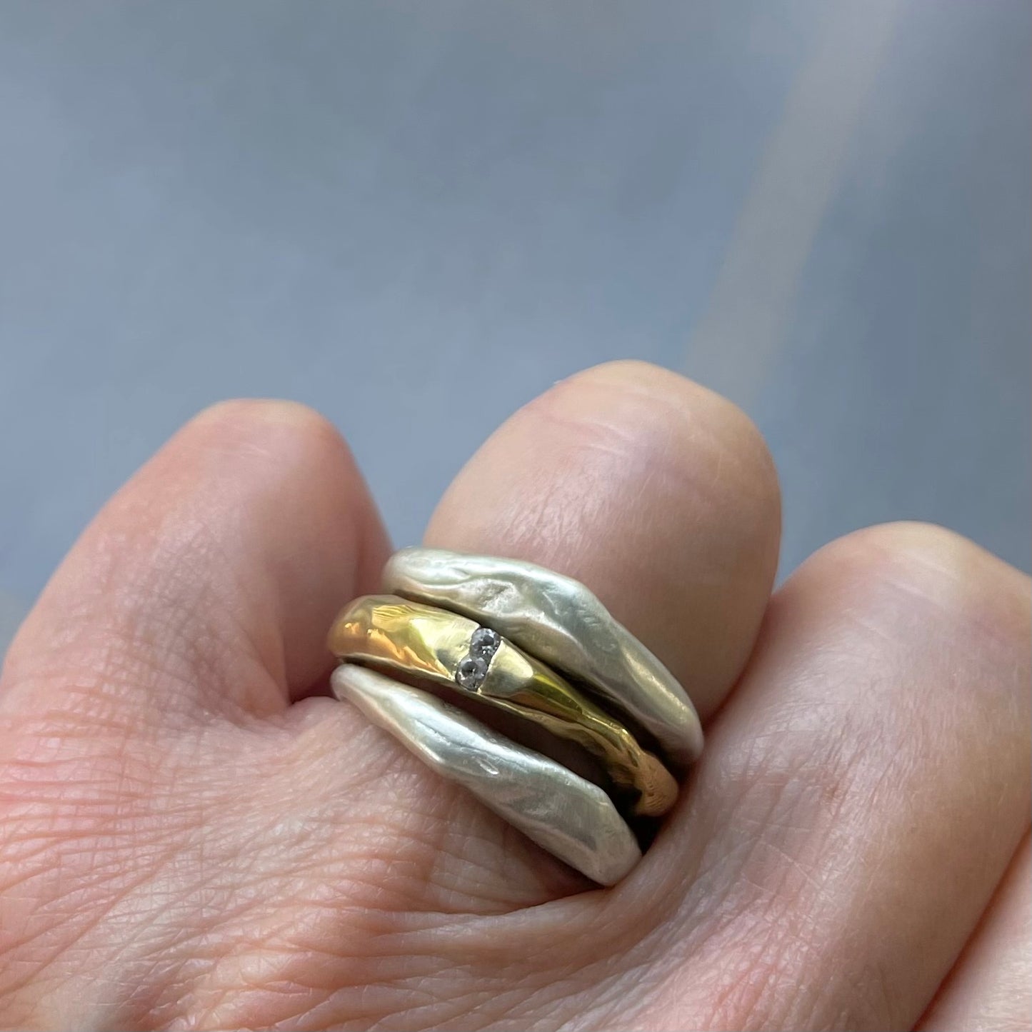 Channel Ring in Bronze
