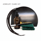 Jewelry Care Kit includes Polishing Cloth; Oxidation Solution: Brush: Buff Pads and Instructions to keep your jewelry sparkly and beautiful.
