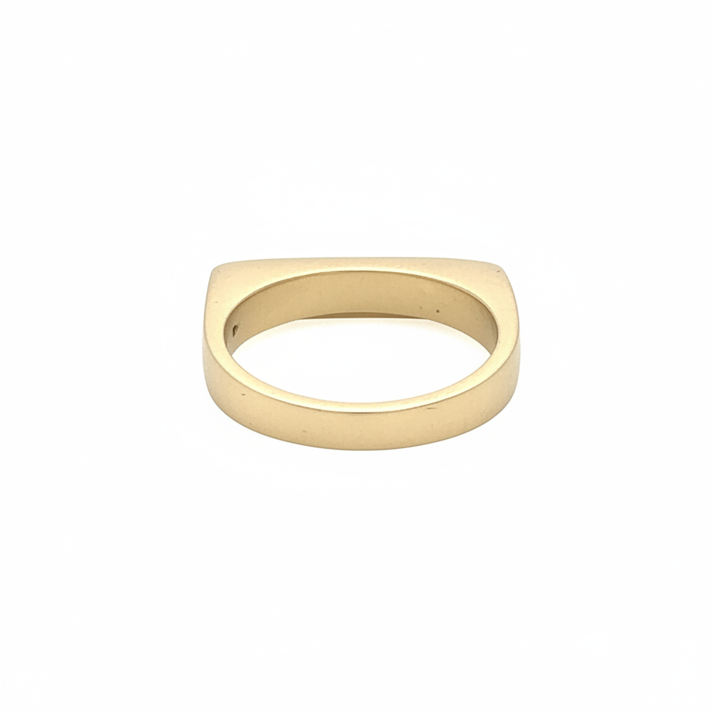 Back side of Lunar Eclipse Ring in Bronze 