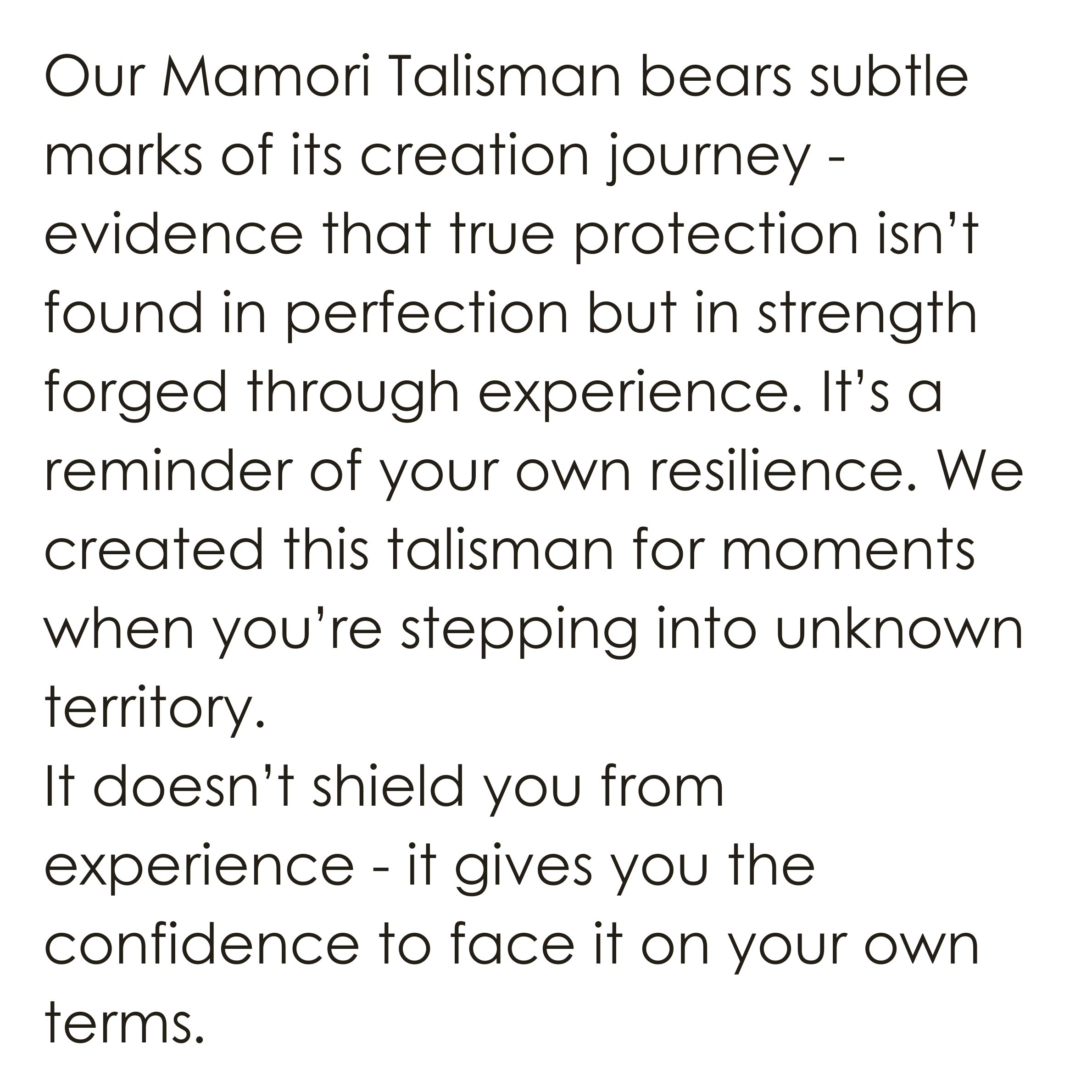 The Mamori Talisman meaning