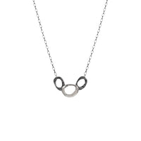 The Oval Necklace is Silver has three organic ovals to remind you of the endless potential and unity that you possess.