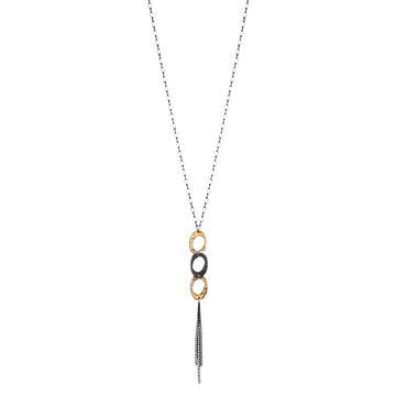 The 30" Drop Necklace in Bronze has extra movement, extra length, and extra meaning! A wabi-sabi design of three ovals are a symbol of unity and your endless potential! 