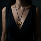 The Capped Necklace from the Hive Collection on model
