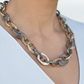 Close up of Illumina Necklace on Model