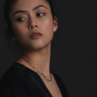 Sparkle Necklace on Model. 