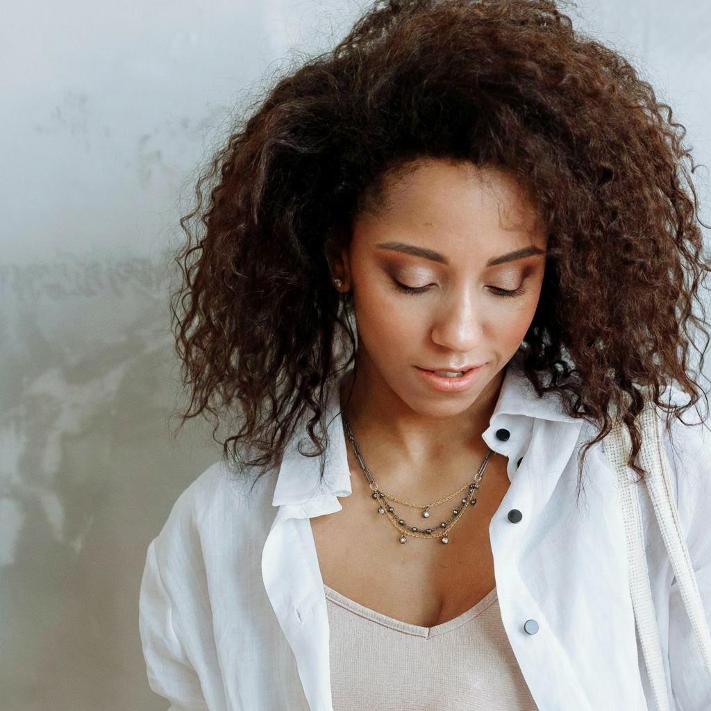 Sparkle Necklace on Model