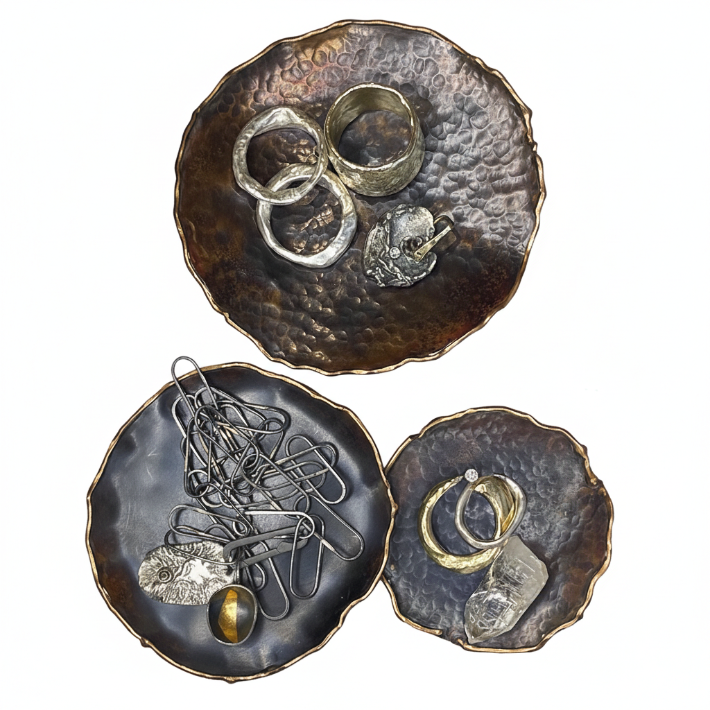 Sacred Bowls shown with jewelry 