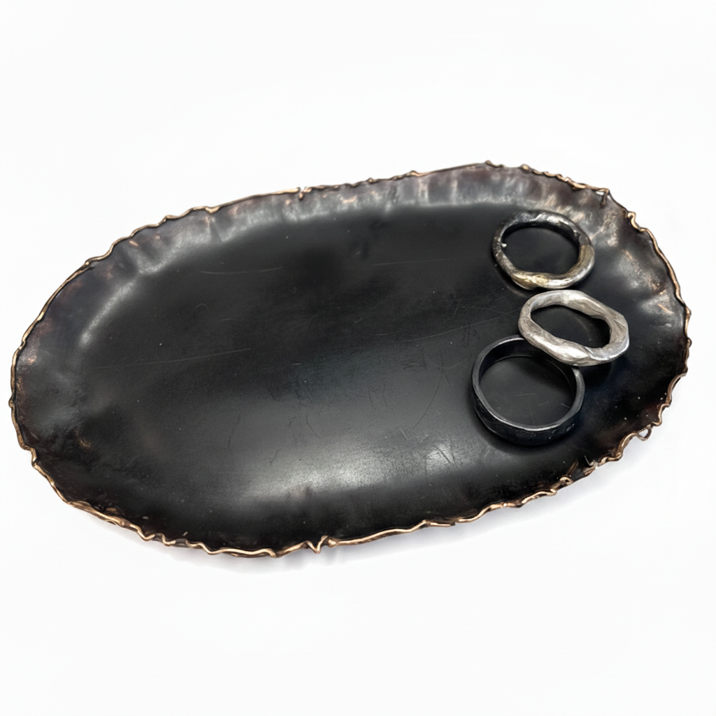 Scared Tray shown with rings