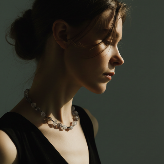 Kept Necklace on a Model 