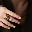 The Origin Ring in Bronze on a Model