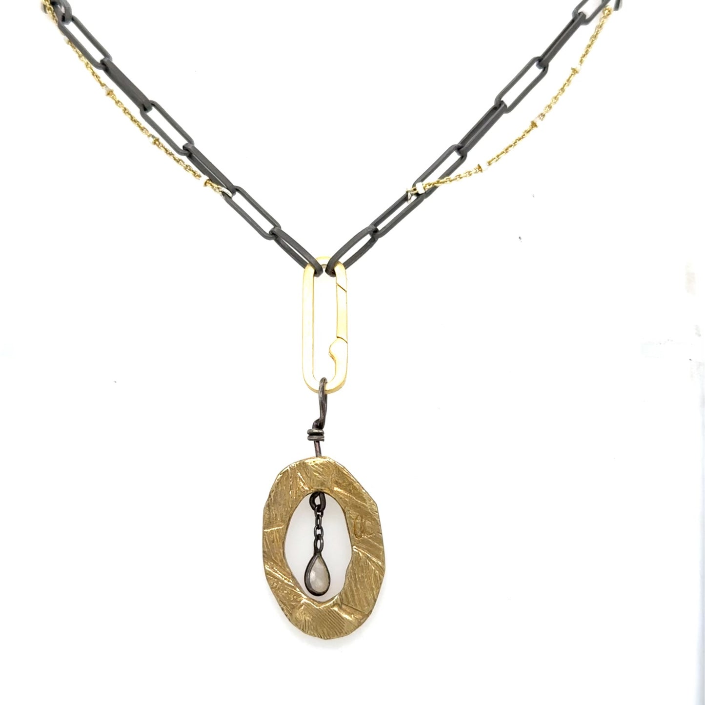 A wearable sanctuary for the woman who turns turmoil into triumph. This isn't just jewelry; it's a testament to your ability to cultivate peace amidst life's storms, a reminder of the serene strength that flows from within you. Featuring our powerful Peace Talisman suspended on our elegant Layered Chain, this necklace is the perfect fusion of symbolism and style.