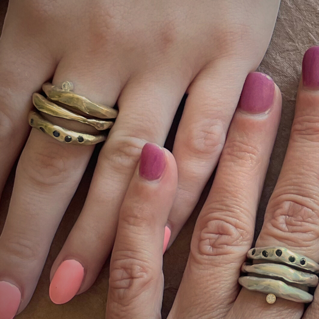 Element Ring in Bronze