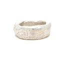 Close up view of Rebel Ring in Silver 